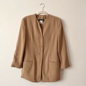 Vintage Giorgio Armani 100% wool tan blazer